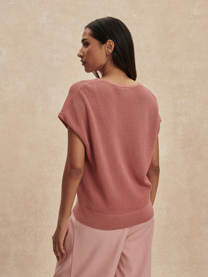 Varley Ash Rose Ashford Knit Top