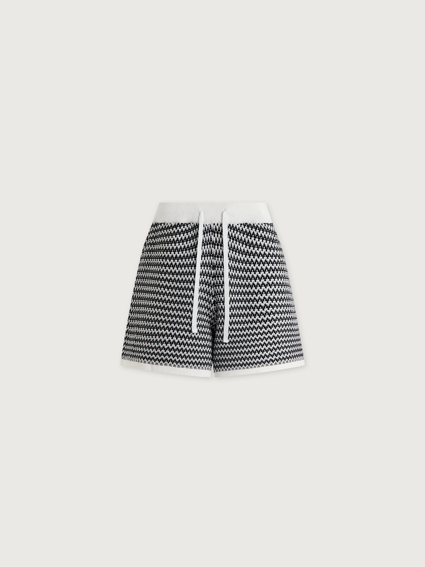 Varley Snow White/ Black Villiers Knit Short