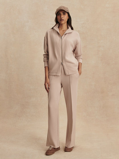 Varley Mushroom Arlene Zip Through Sweat