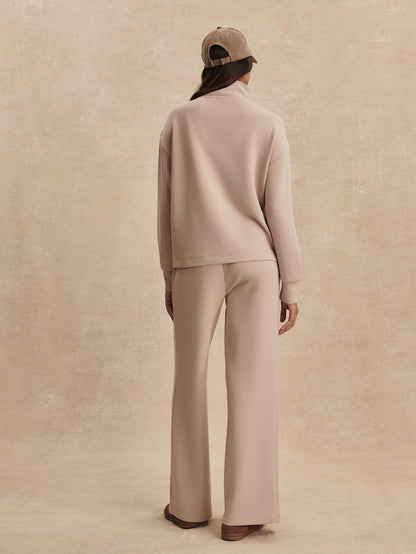 Varley Mushroom Arlene Zip Through Sweat