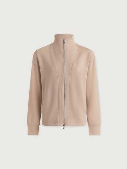 Varley Mushroom Arlene Zip Through Sweat