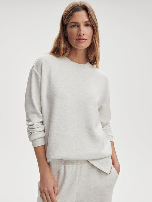 Varley Ivory Marl Gabriella Sweat