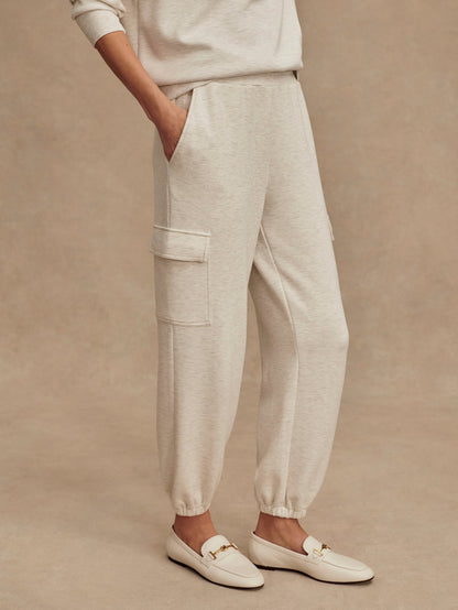 Varley Ivory Marl The Cargo Pant 27.5