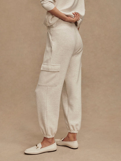 Varley Ivory Marl The Cargo Pant 27.5