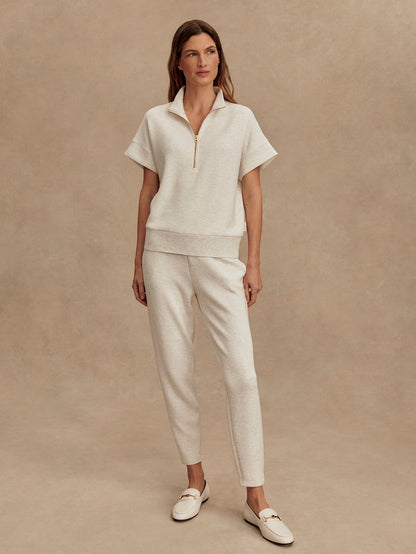 Varley Ivory Marl The Slim Pant 27.5