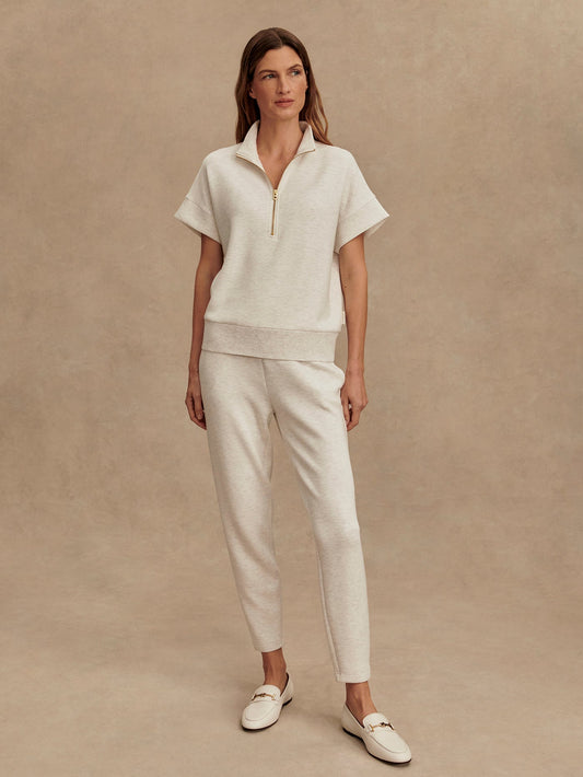 Varley Ivory Marl The Slim Pant 27.5