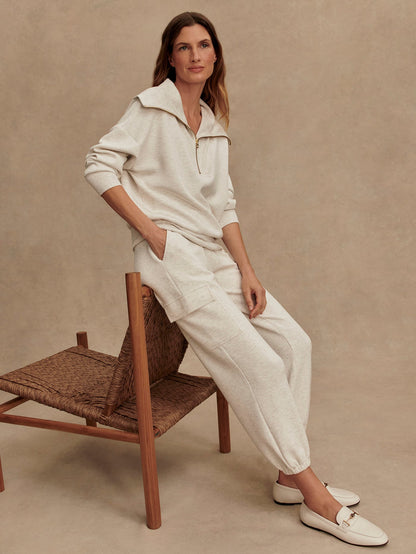 Varley Ivory Marl The Cargo Pant 25