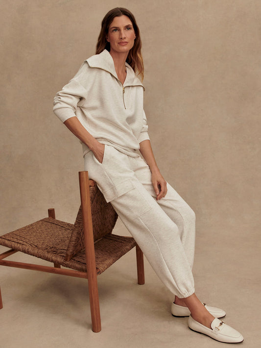 Varley Ivory Marl The Cargo Pant 25