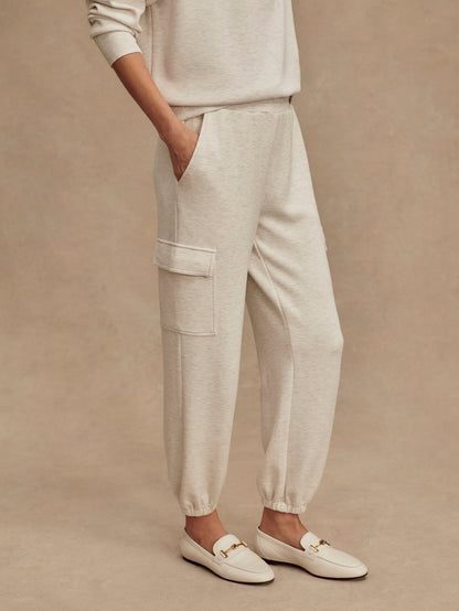 Varley Ivory Marl The Cargo Pant 25