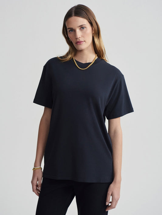 Varley Black Leighton Boyfriend Tee