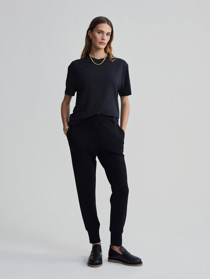Varley Black Leighton Boyfriend Tee