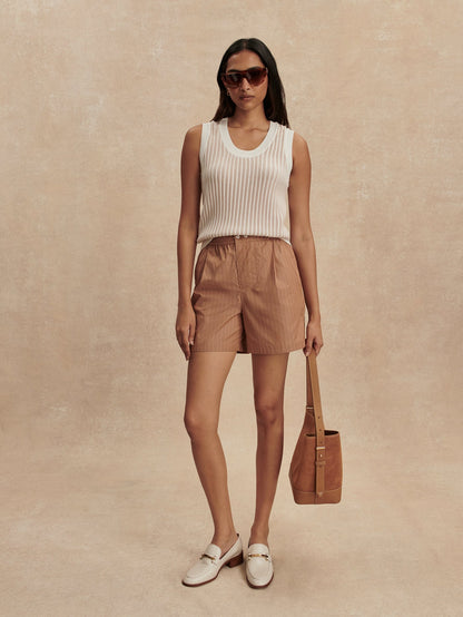 Varley Camel Stripe Marius Short 5