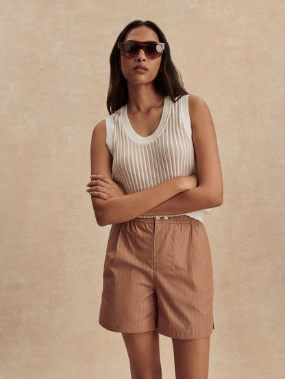 Varley Camel Stripe Marius Short 5