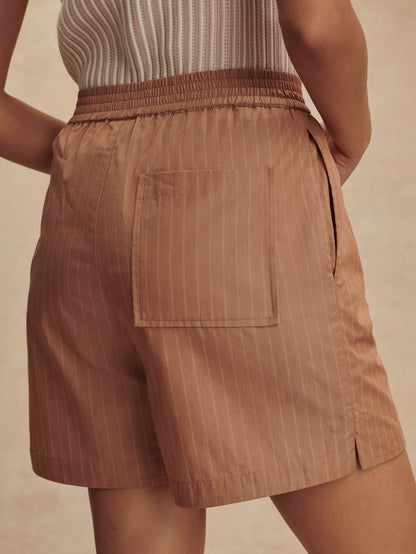 Varley Camel Stripe Marius Short 5