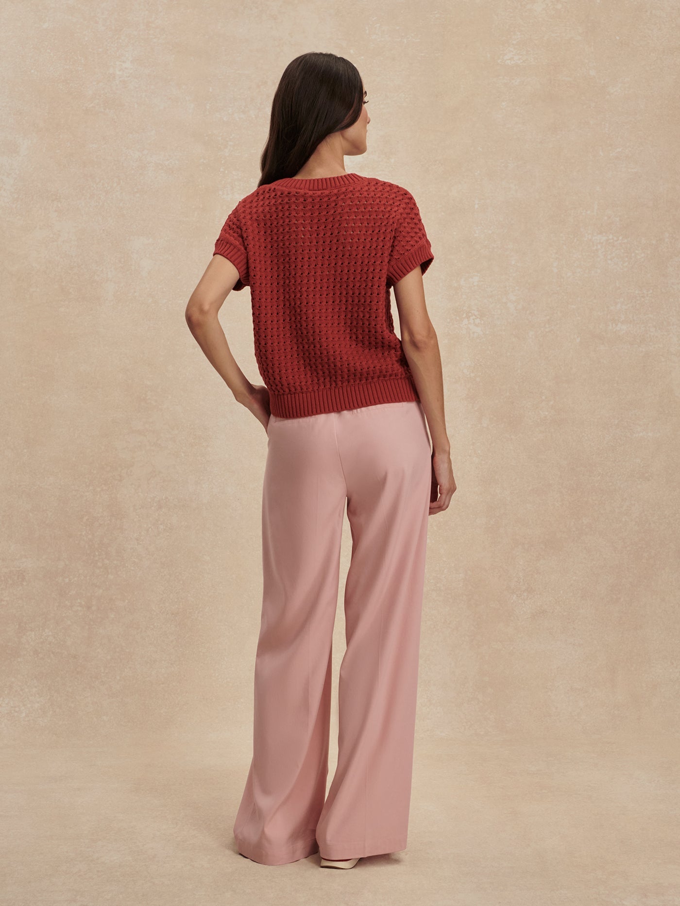 Varley Mellow Rose Jayla Wide Leg Trouser 32