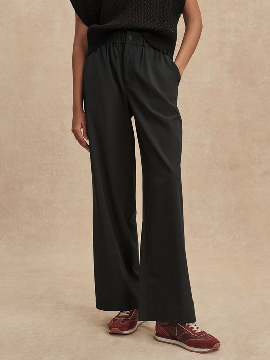 Varley Black Kayson Wide Leg 2.0 29.5