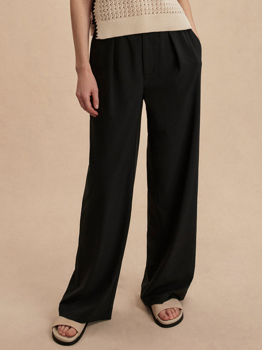 Varley Black Kayson Wide Leg 29.5
