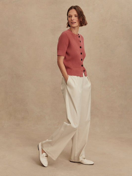 Varley Ivory Isobel Wide Leg 32