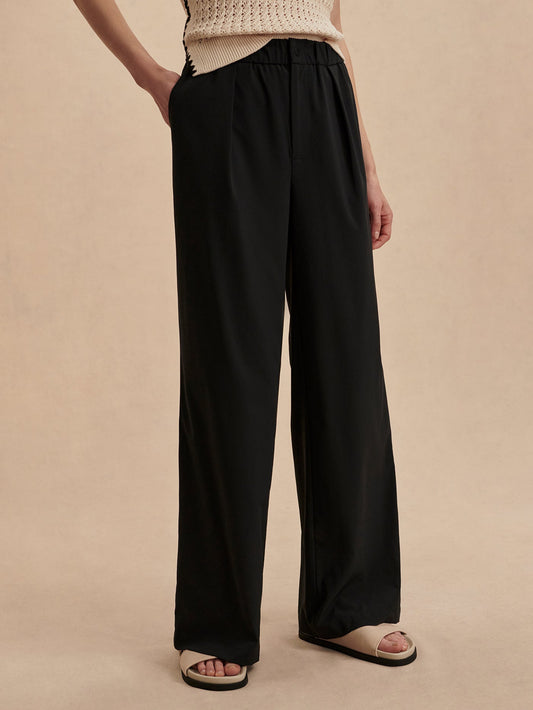 Varley Black Kayson Wide Leg 32