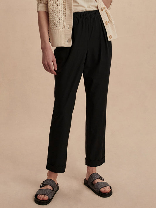 Varley Black Alana Slim Tapered Cuff Pant 29