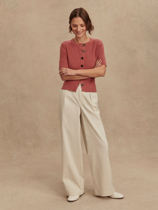 Varley Ivory Isobel Wide Leg 29.5