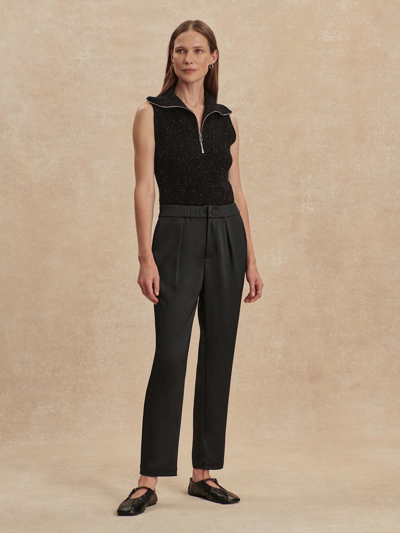 Varley Black Hanover Tapered Leg 27