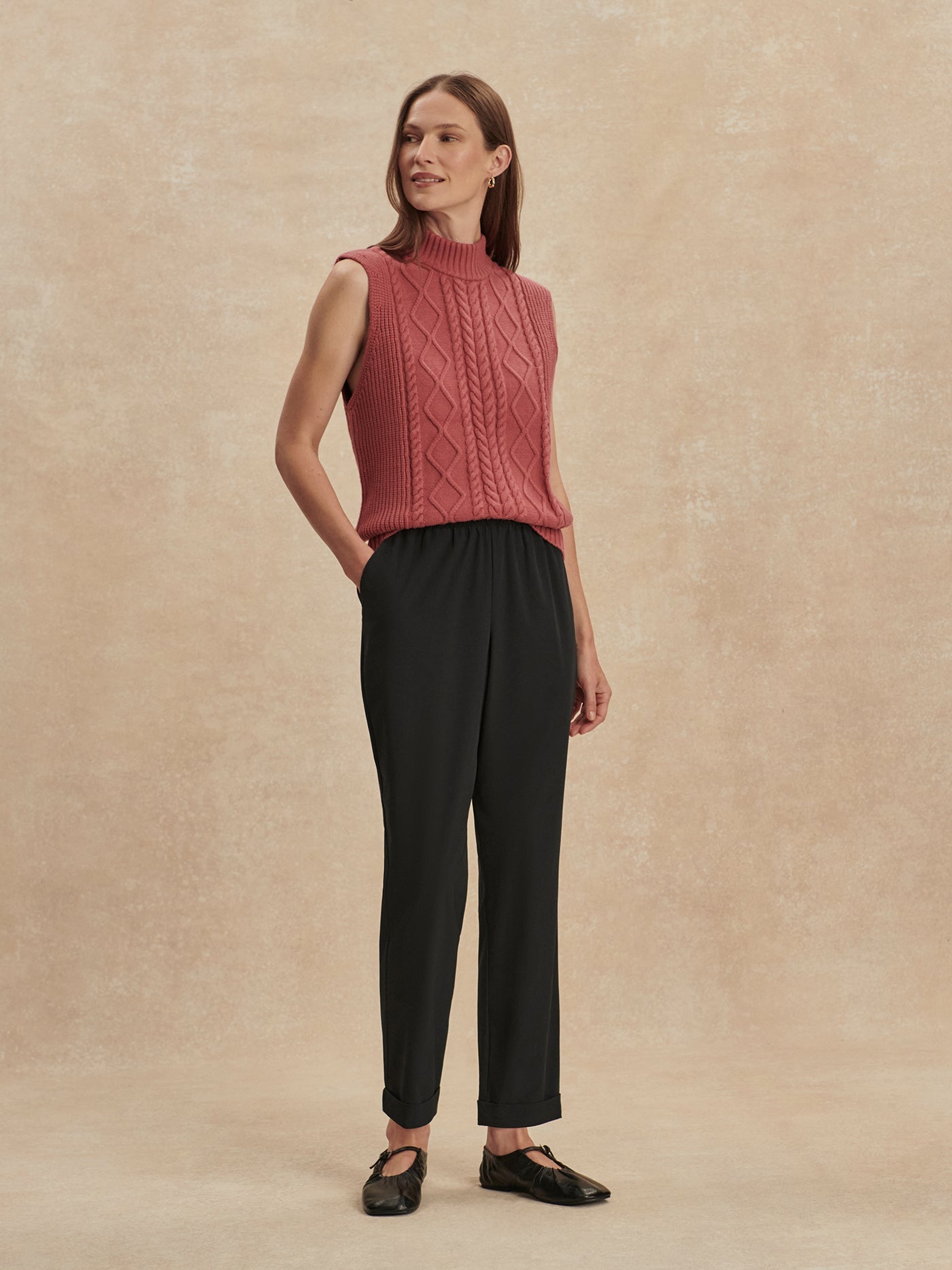 Varley Black Alana Tapered Leg 2.0 27