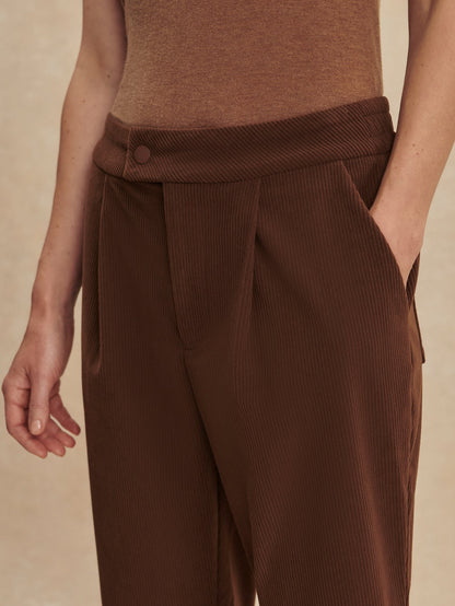Varley Dark Toffee Nell Reg Tapered Leg 27