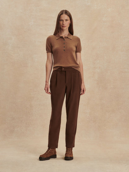 Varley Dark Toffee Nell Reg Tapered Leg 29