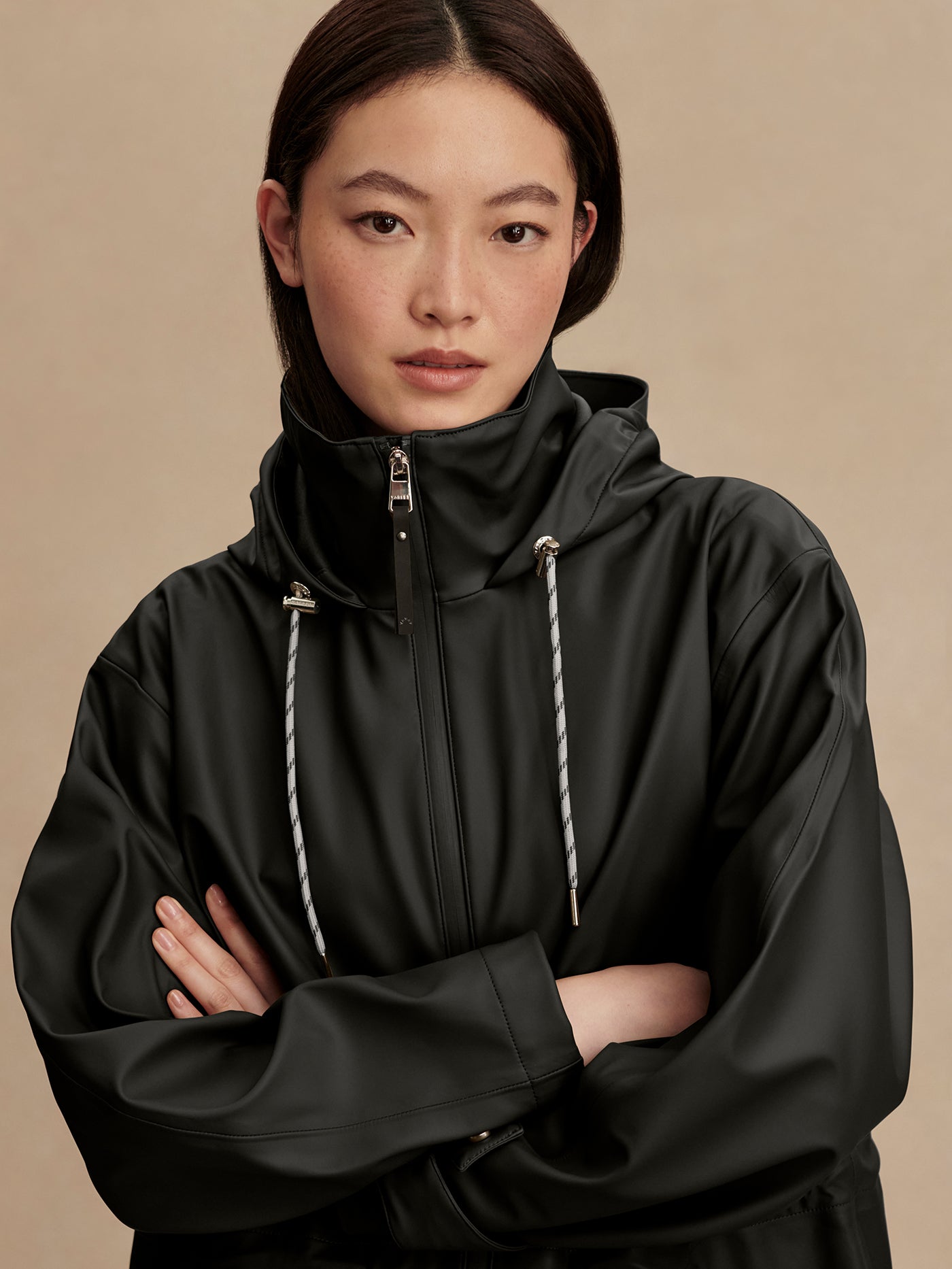 Varley Black Alyssa Rain Jacket