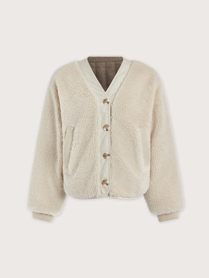 Varley Sandshell/ Ash Taupe Drew Reversible Jacket