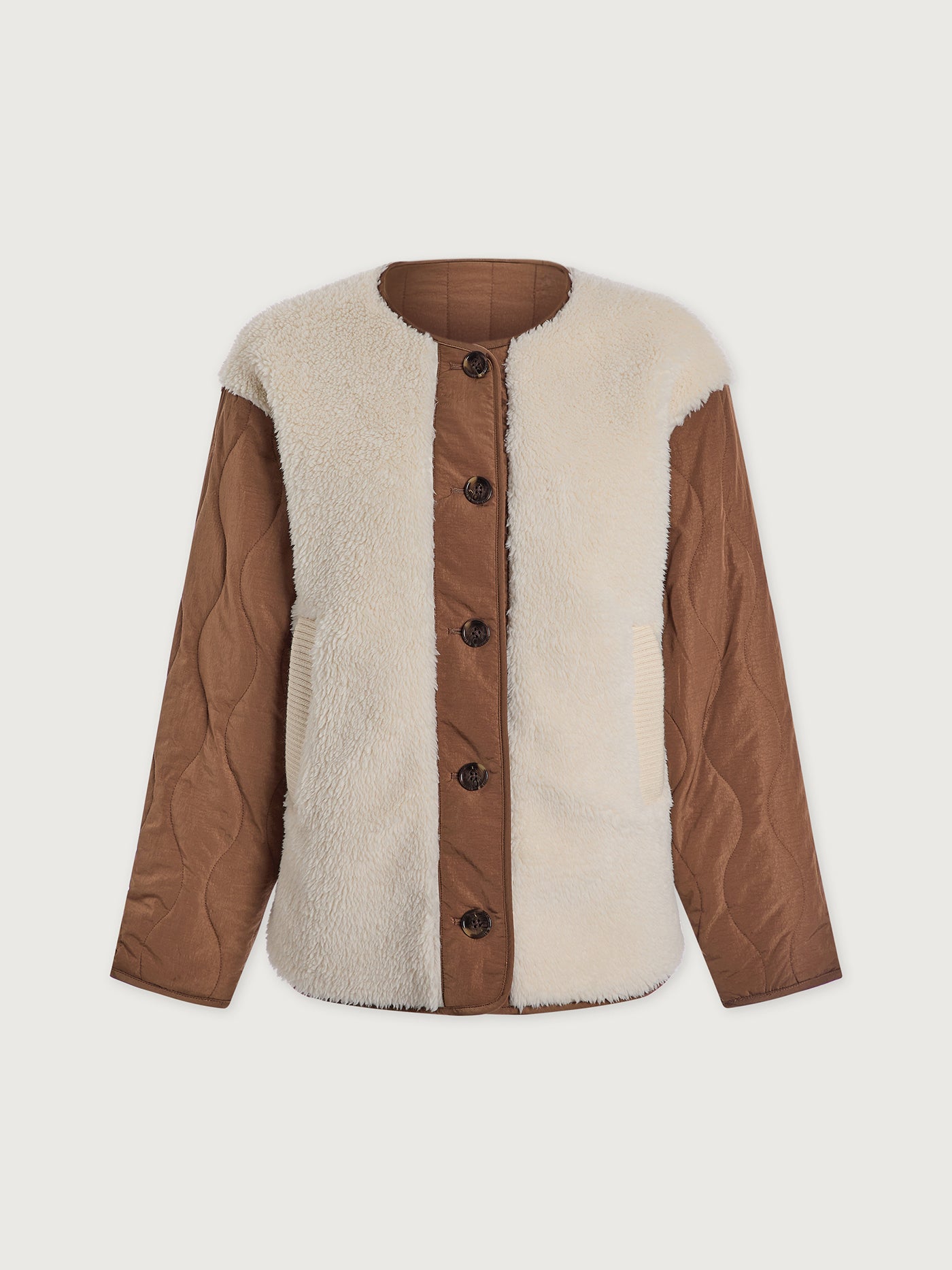Varley Sandshell/ Cocoa Dust Aveline Reversible Jacket