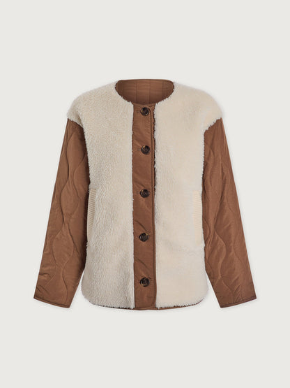 Varley Sandshell/ Cocoa Dust Aveline Reversible Jacket