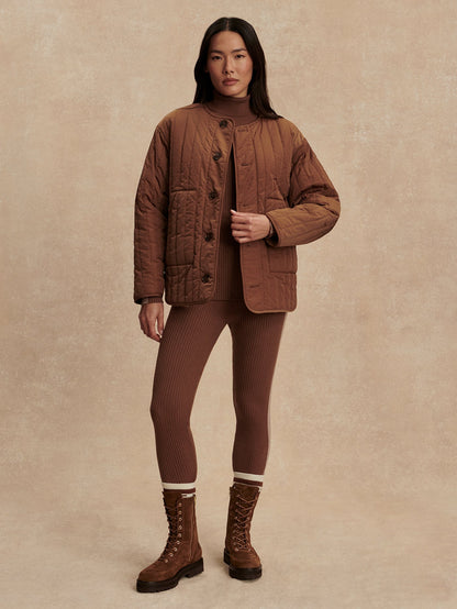 Varley Sandshell/ Cocoa Dust Aveline Reversible Jacket