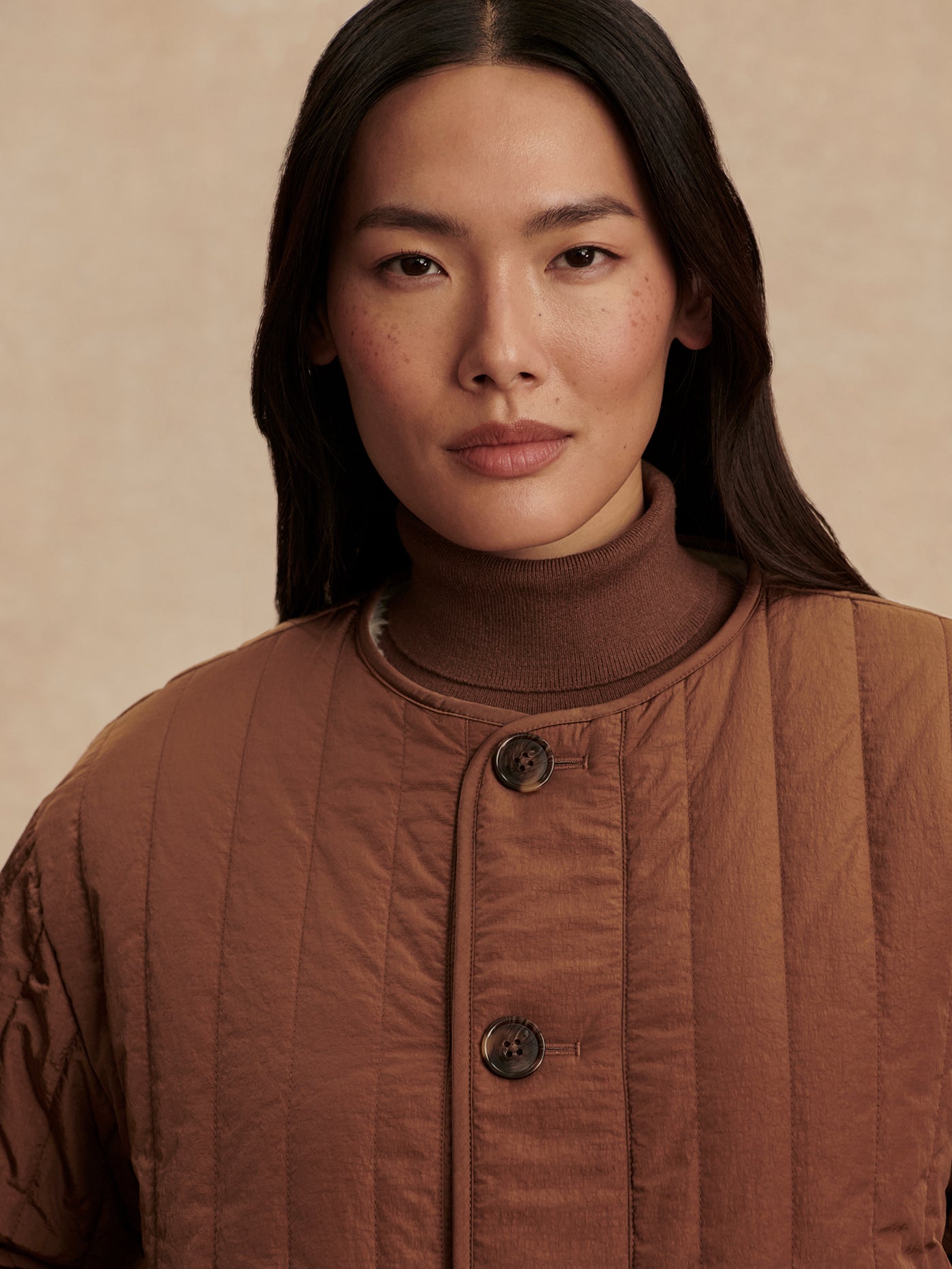 Varley Sandshell/ Cocoa Dust Aveline Reversible Jacket