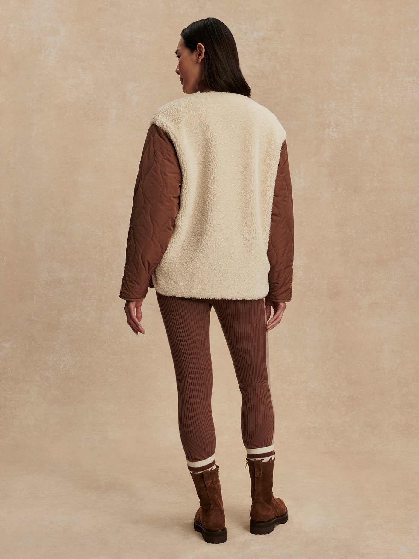 Varley Sandshell/ Cocoa Dust Aveline Reversible Jacket