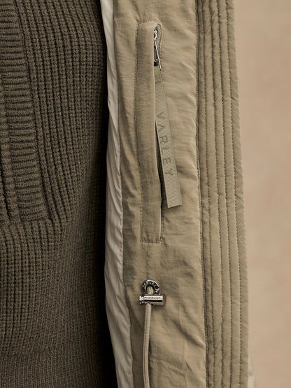 Varley Agate Grey Valencia Down Puffer Coat