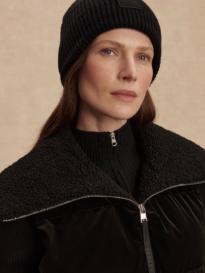 Varley Black Evie Puffer Gilet