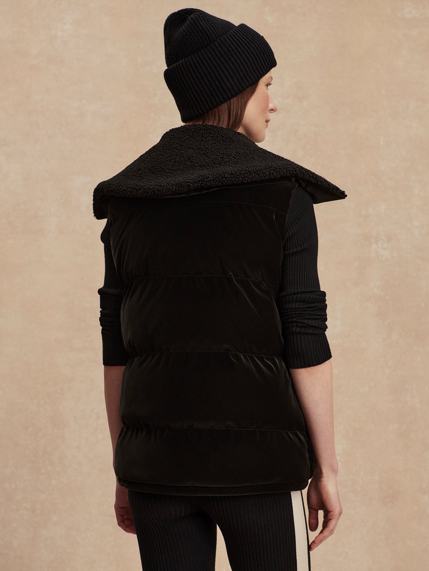 Varley Black Evie Puffer Gilet