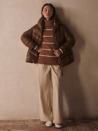 Varley Cocoa Dust Madelina Lightweight Down Jacket