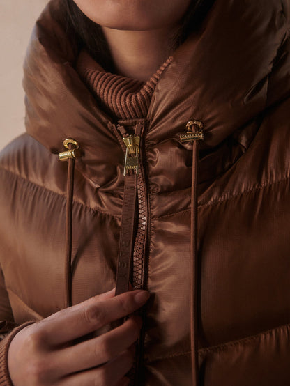 Varley Cocoa Dust Madelina Lightweight Down Jacket