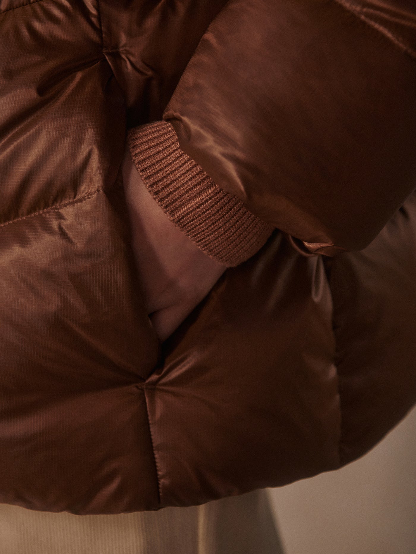 Varley Cocoa Dust Madelina Lightweight Down Jacket