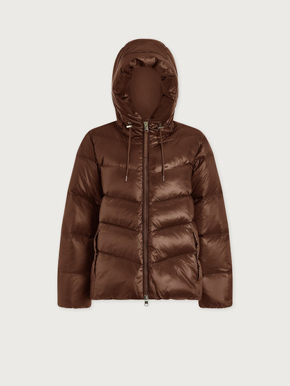 Varley Cocoa Dust Madelina Lightweight Down Jacket