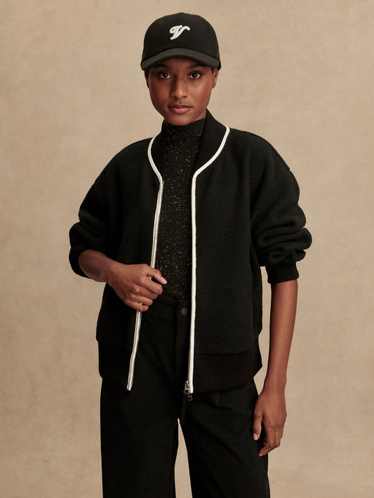Varley Black Hansley Fleece Jacket