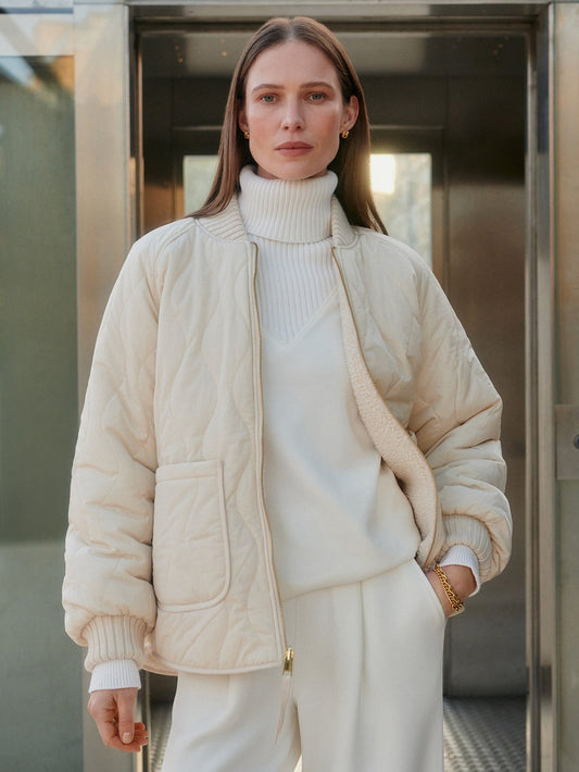 Varley Sandshell Serina Reversible Quilt Jacket