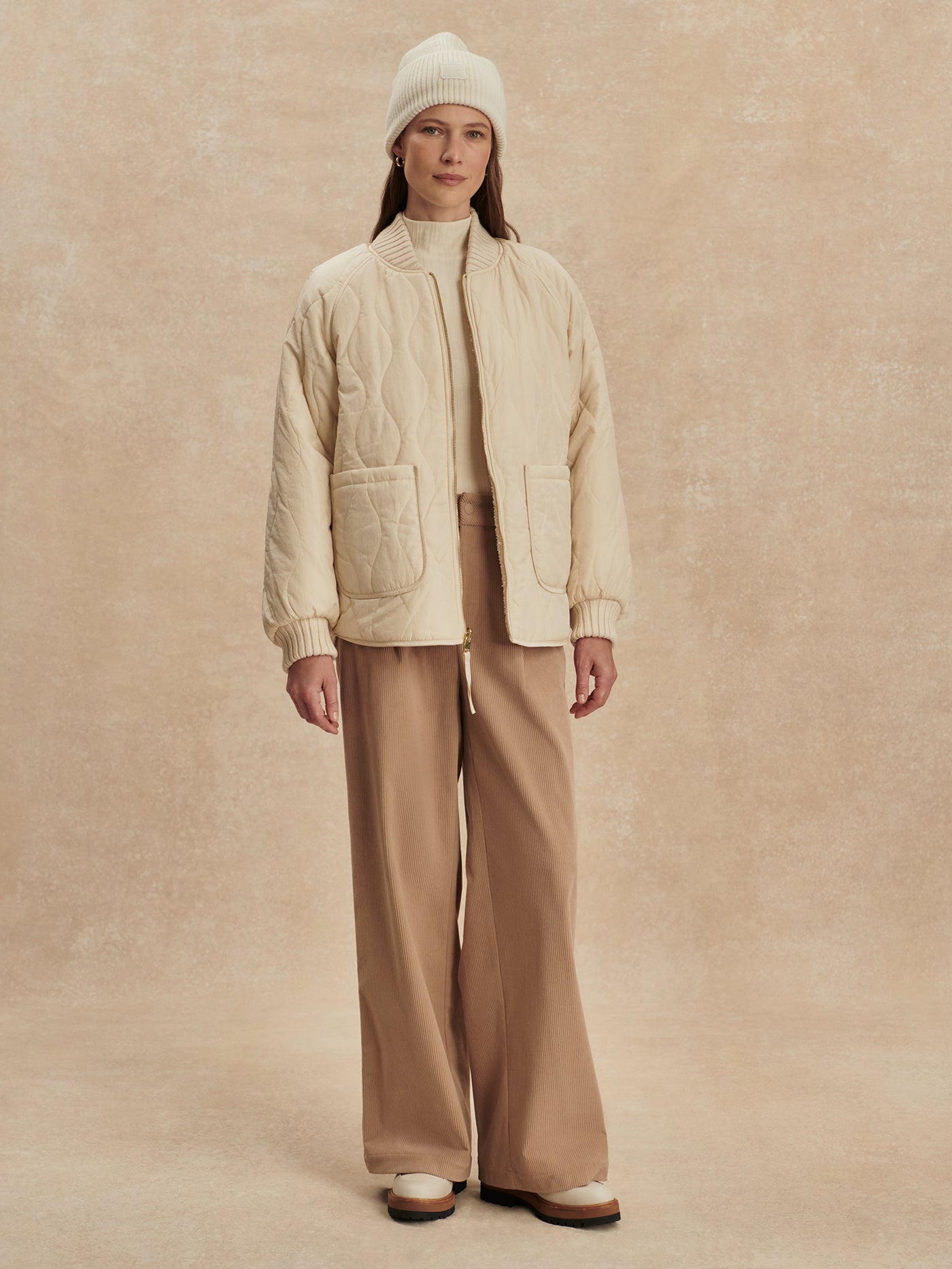 Varley Sandshell Serina Reversible Quilt Jacket