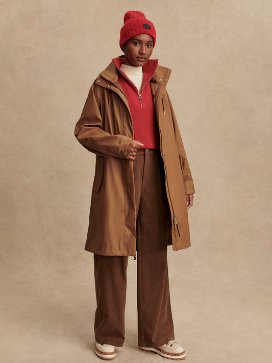 Varley Cocoa Dust Amel A-Line Rain Jacket