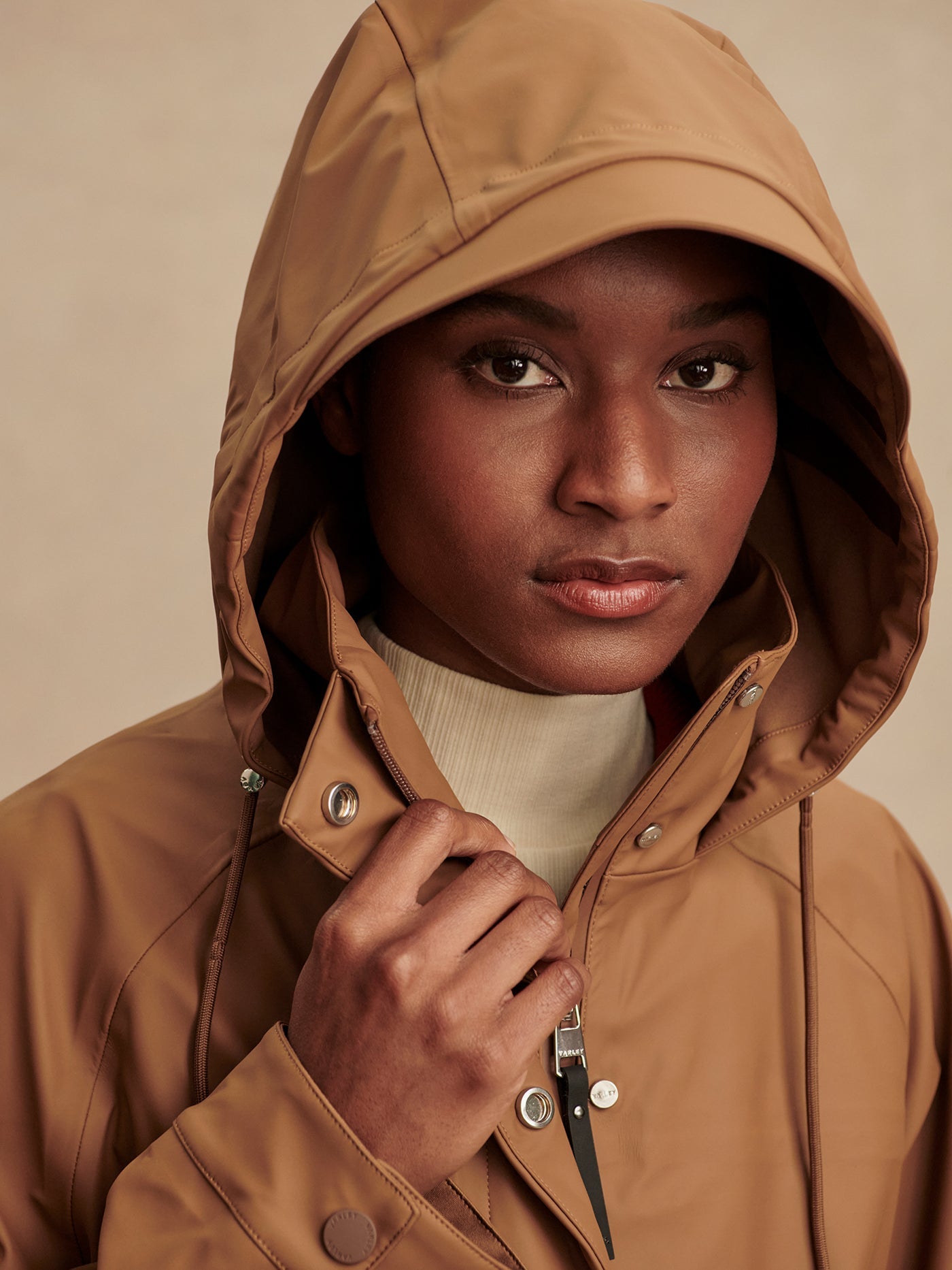 Varley Cocoa Dust Amel A-Line Rain Jacket