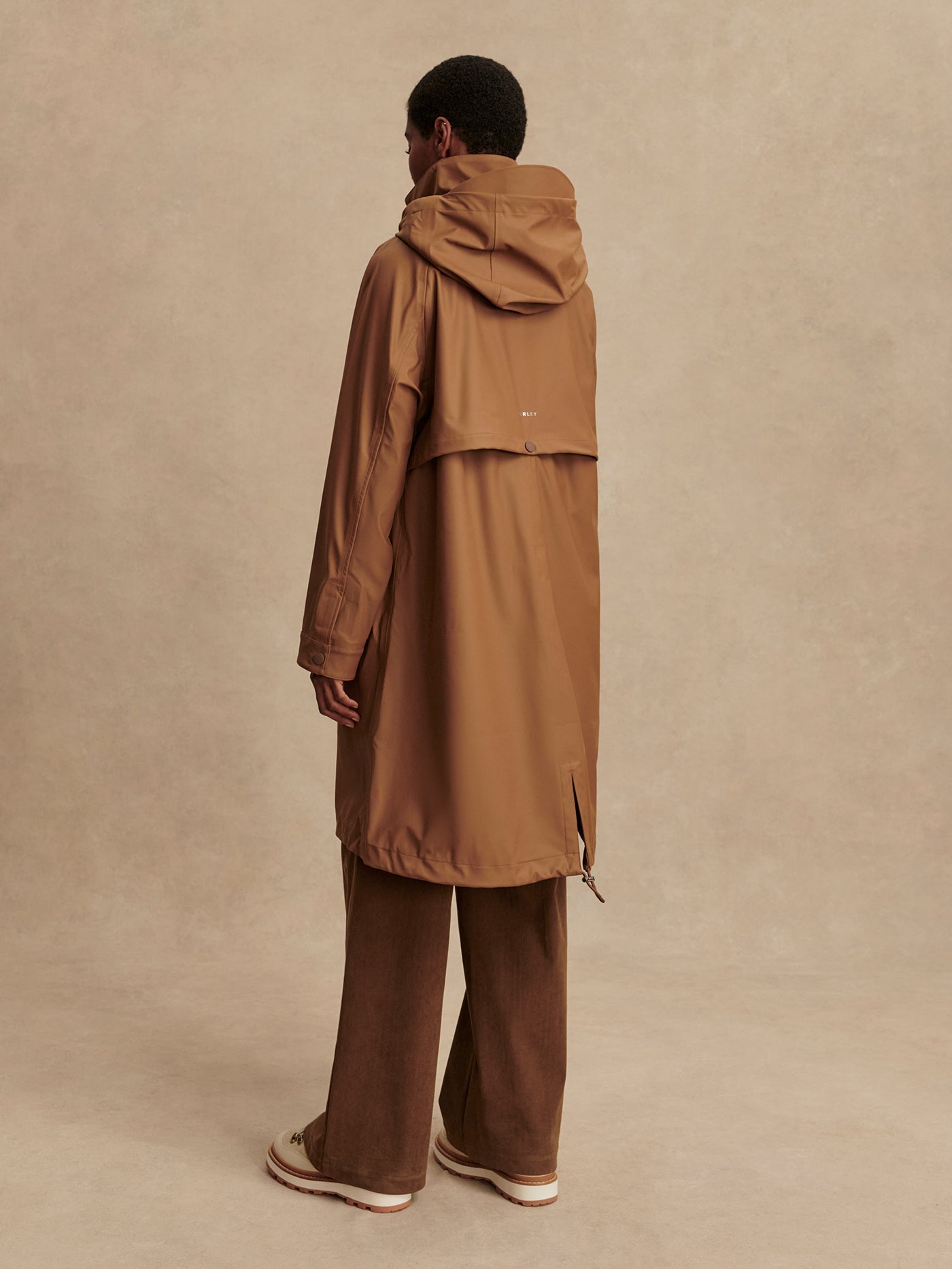 Varley Cocoa Dust Amel A-Line Rain Jacket