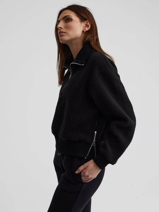 Varley Black Roselle Half Zip Fleece